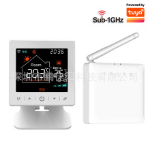 智能射频无线壁挂炉锅炉电水地暖温控器恒温器T6W&RC5P电池款WIFI