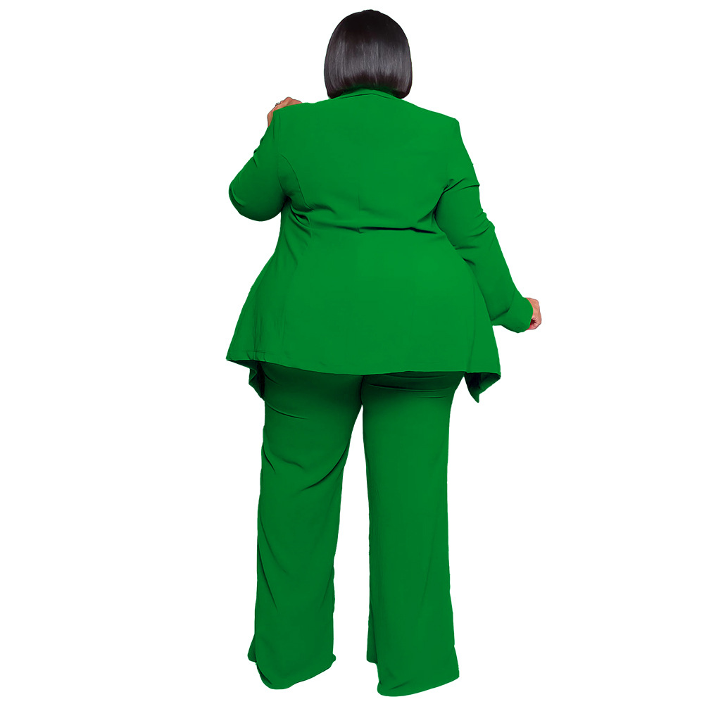 GraceChic GraceChic GraceChic N7904 Vêtements pour femmes grandes tailles, style européen et américain, élégants, professionnels et décontractés, pantalons à manches longues_voghion.com