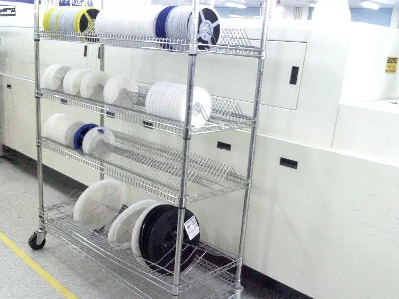 Лоток для конденсаторов SMD, антистатическая тележка с одним пиком, полка для линии, сетчатая стойка с двумя пиками, материал резистора, полка smt