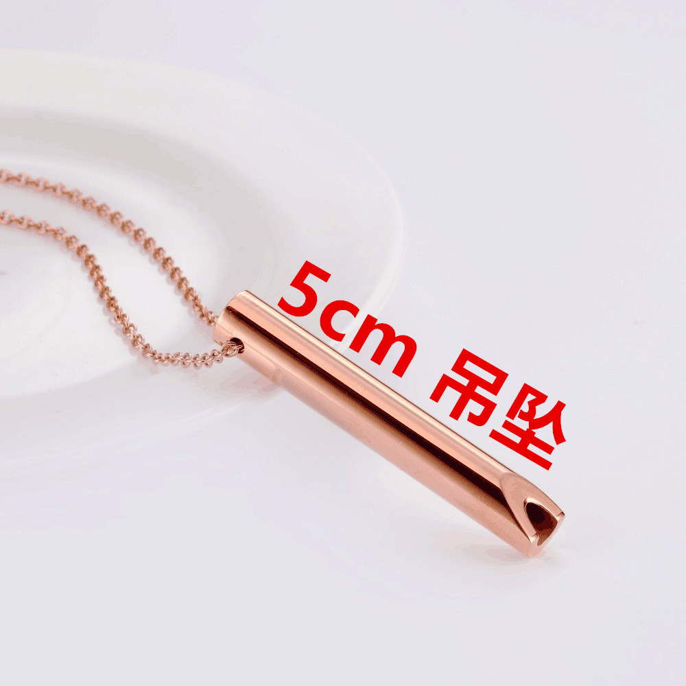 2023 transfronteriza caliente meditación Zhengnian collar de silbato de descompresión de acero inoxidable respiración ajustable aliviar la presión artículo de acero de titanio