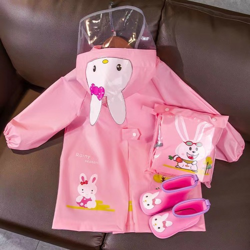 Children's raincoat, cute cartoon baby, children's cloak-style poncho, outdoor waterproof baby raincoat for boys and girls when going out