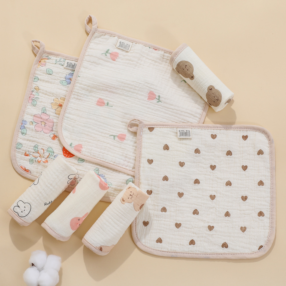 Serviette de visage bébé ultra-douce quatre couches_voghion.com
