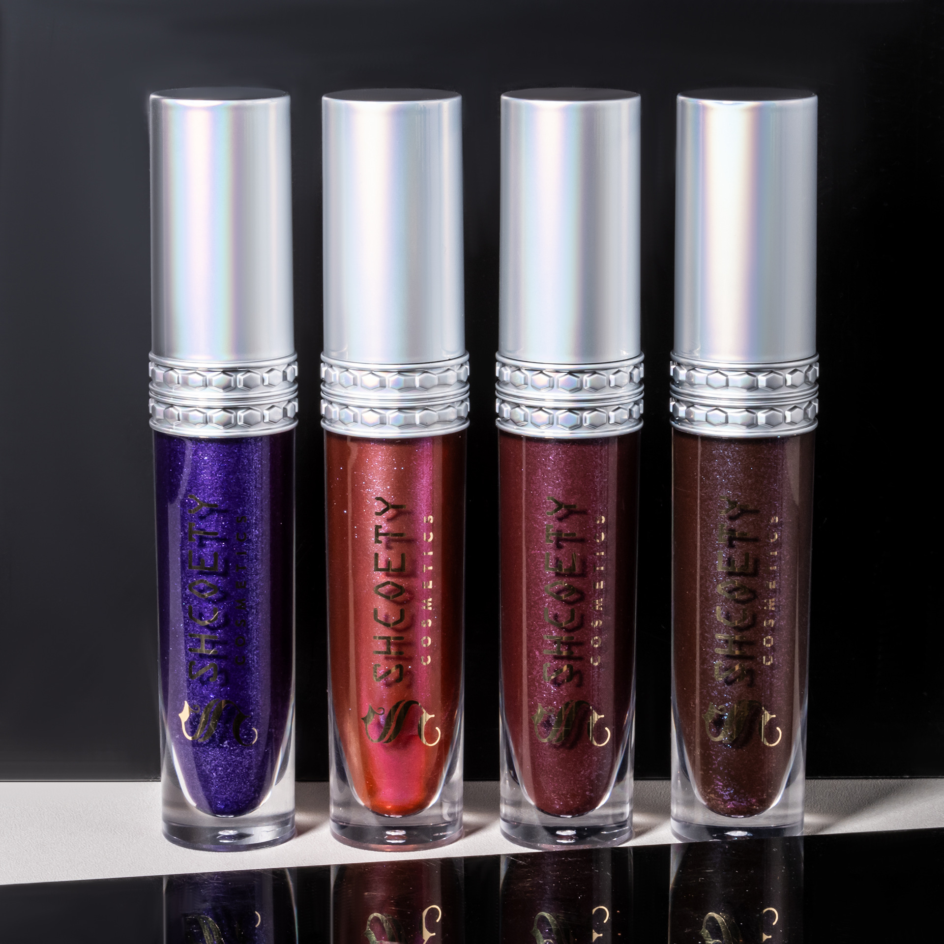 SHCOETY Cross-border Sparkling Polarized Lip Gloss is long-lasting and easy to color, with a dazzling bright lip gloss and a fine pearlescent glow that moisturizes the lips undefined