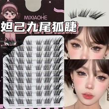 蜜小盒清冷狐系苏妲己魅惑上镜假睫毛十排大容量单簇卷翘日常睫毛