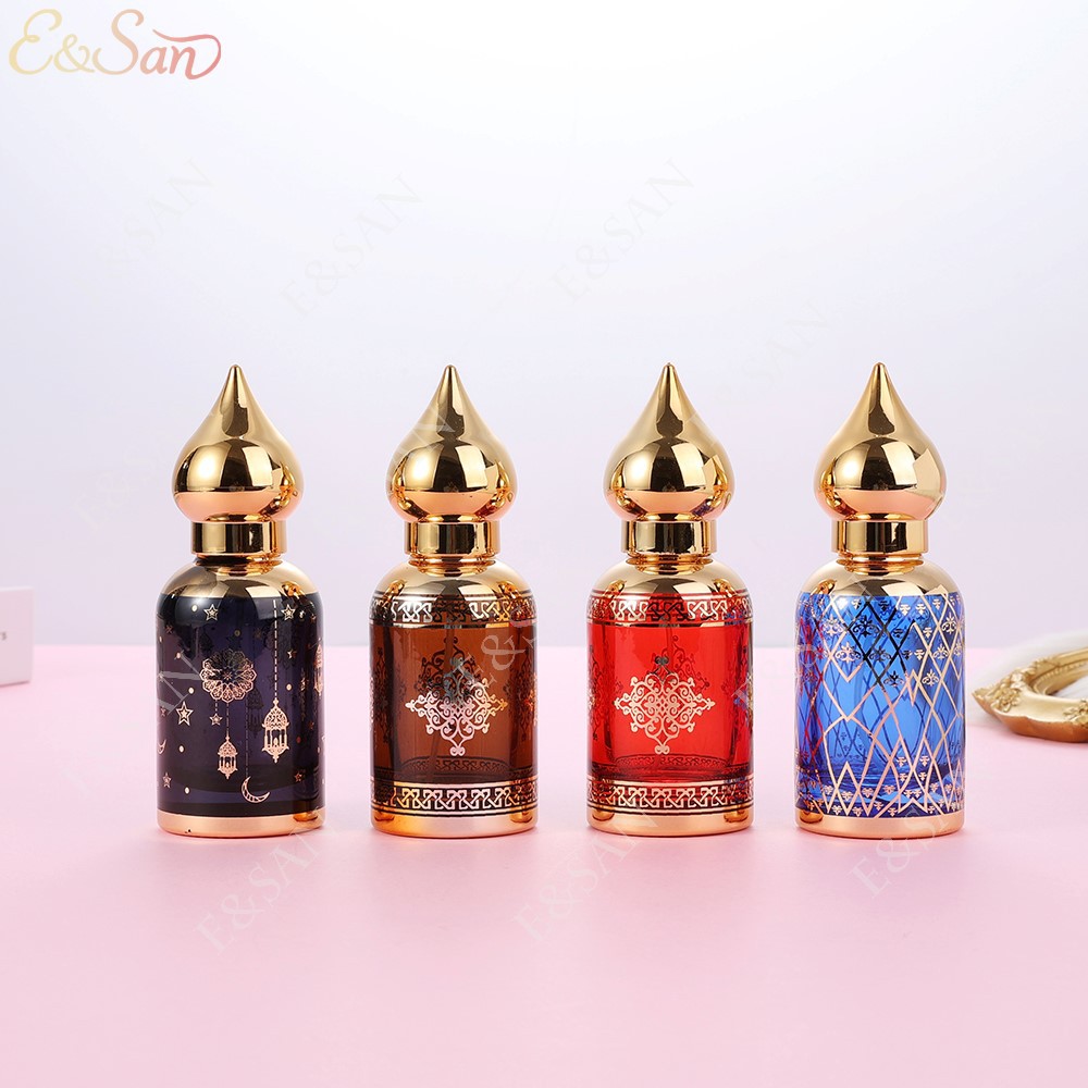 批发50ml玻璃香水瓶水滴螺口透明化妆品分装瓶密封按压喷雾空瓶