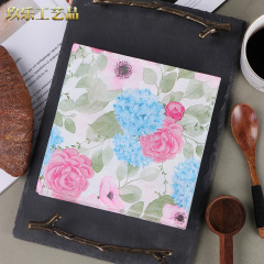 西餐廳烘焙坊適用新款B645 盛開的花印花餐巾紙紙巾批發