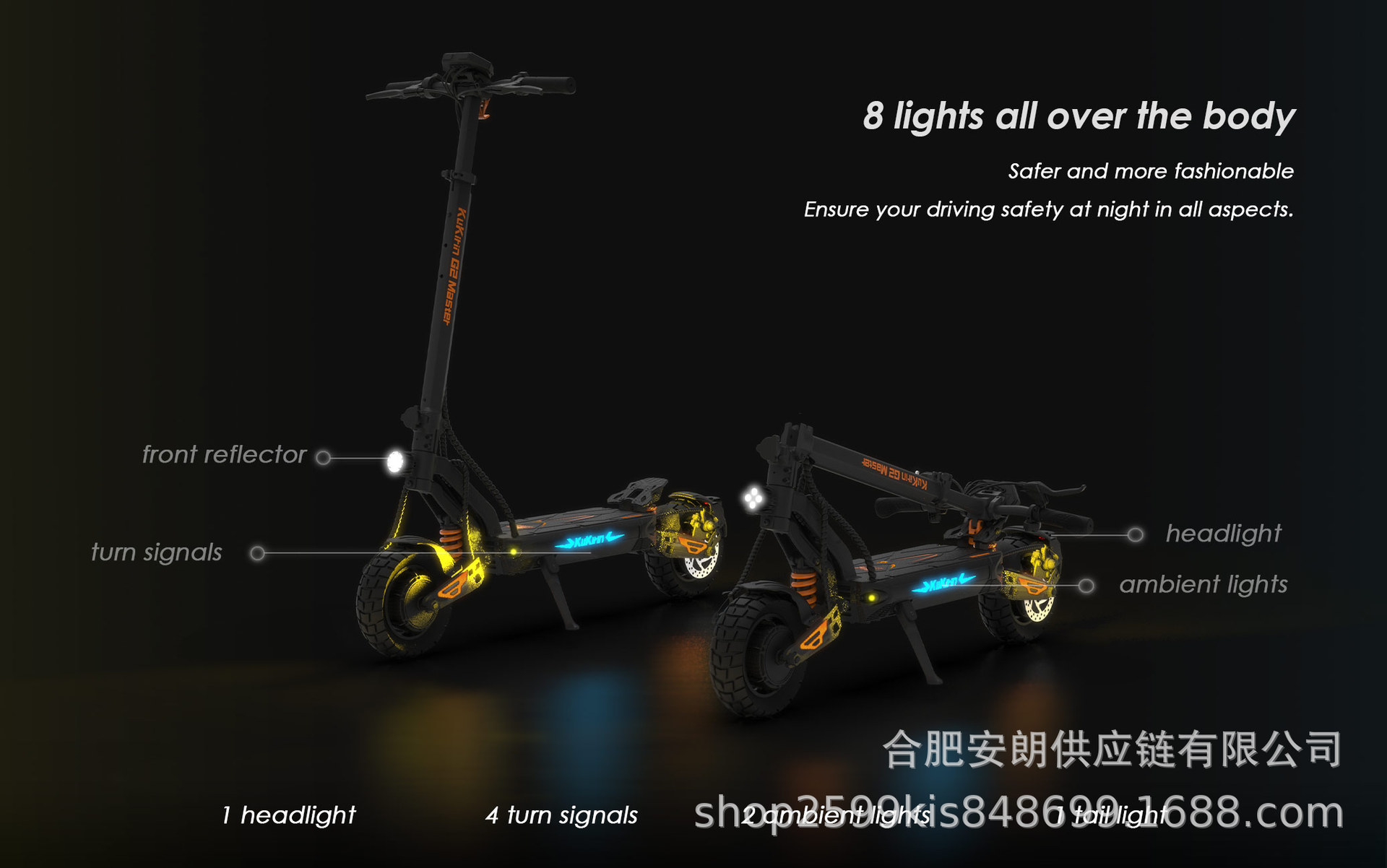 Kukirin G2Master Electric Scooter Dual-Drive 1200W Foldable Adult E-Scooter Electric Vehicle