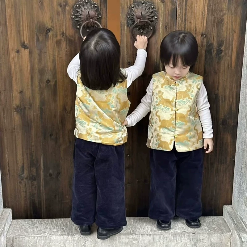 Зимняя одежда для мальчиков, детская одежда, жилет, детское платье, детское зимнее