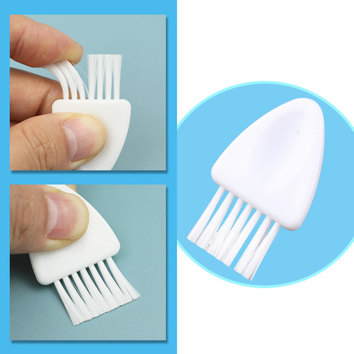 Manufacturer direct sales foot file depilator dandruff small brush nylon hair plastic white electric push cutter cleaning brush