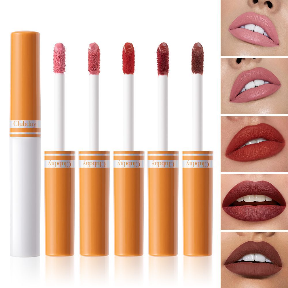 Clubday cross-border matte 5-pack cigarette lip gloss Long-lasting velvet moisturizing cigarette box lipstick bestseller undefined