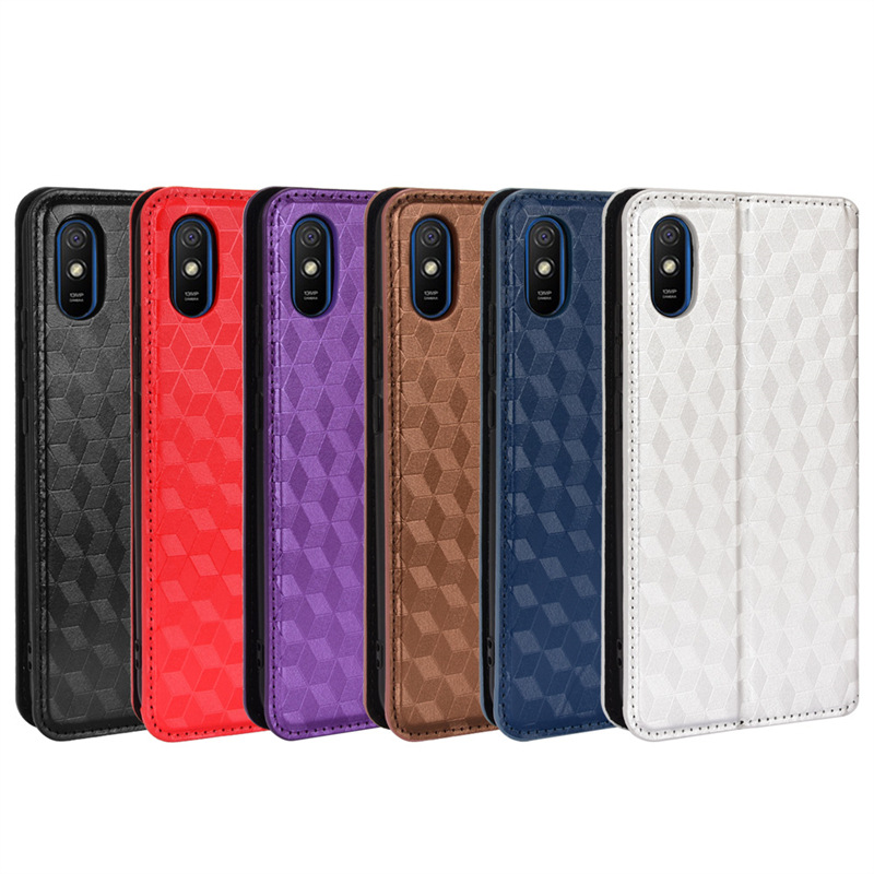 For Red Rice 9A Drop-resistant Mobile Phone Case Redmi 9AT Flip Cover Protective Case Red Rice 9i India Edition Leather Case Card