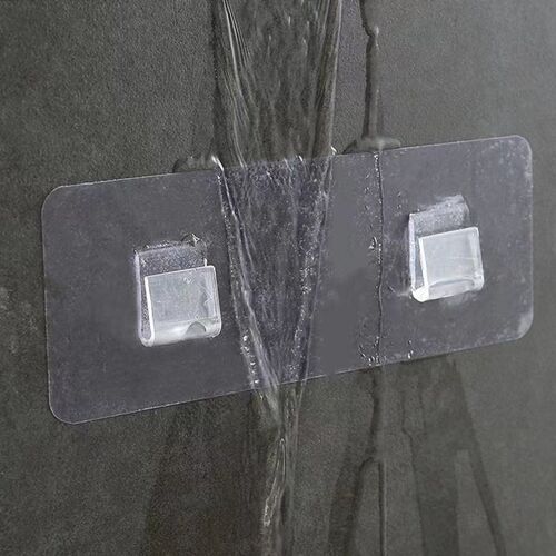 Traceless sticker U-shaped flat hook claw clip without drilling strong hook iron craft display rack wall hanging V-shaped clip accessories factory