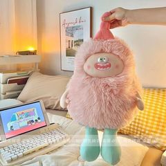 かわいいおかしな長い毛の小さい怪獣のぬいぐるみのぬいぐるみの醜い萌えの人形の超柔らかいぬいぐるみは女性の誕生日のプレゼントを送ります。