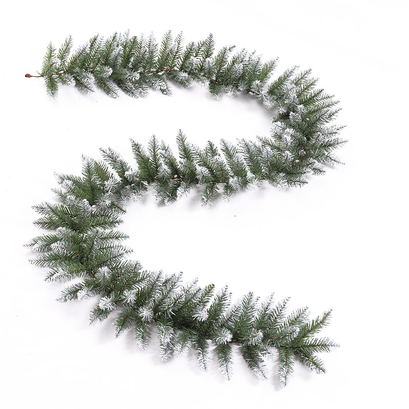 Cifrado directo de fábrica transfronteriza Navidad ratán decoraciones al aire libre simulación ratán PVC señaló borde blanco Ratán