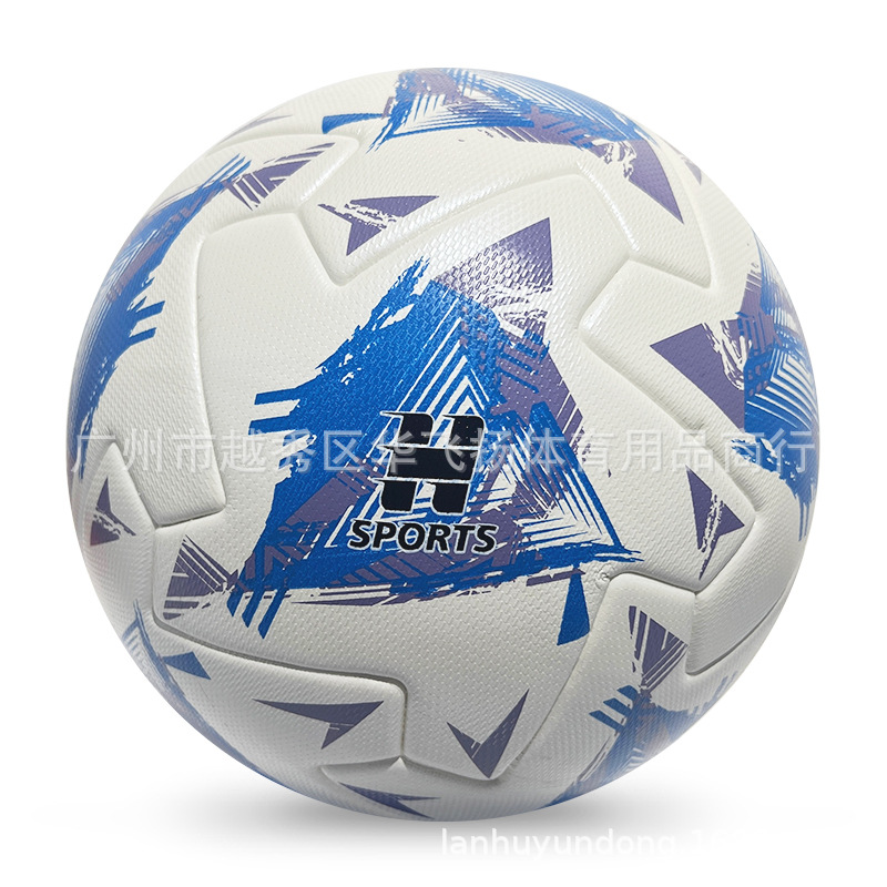 Cross-Border Wholesale Hot-Adhesive Bonded Pu Football, Wear-Resistant and Kick-Resistant, Club Training Size 5 Ball, Sports Competition, Manufacturer Wholesale