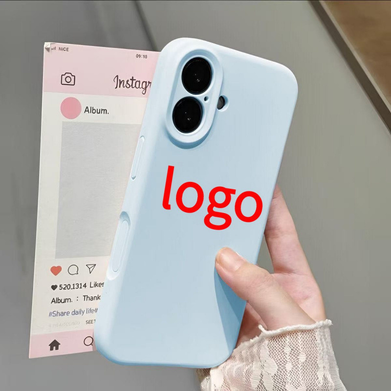Apple 11 Mobile Phone Case 13 Liquid 16 Silicone Solid Color 17 Full-Coverage Lens iPhone 15 Promax Protective Case