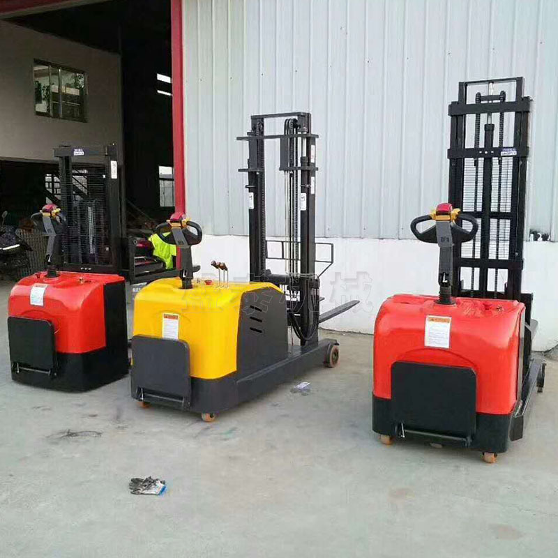 电动液压叉车堆高车装卸叉车液压升高装卸叉车半自动堆高机搬运车