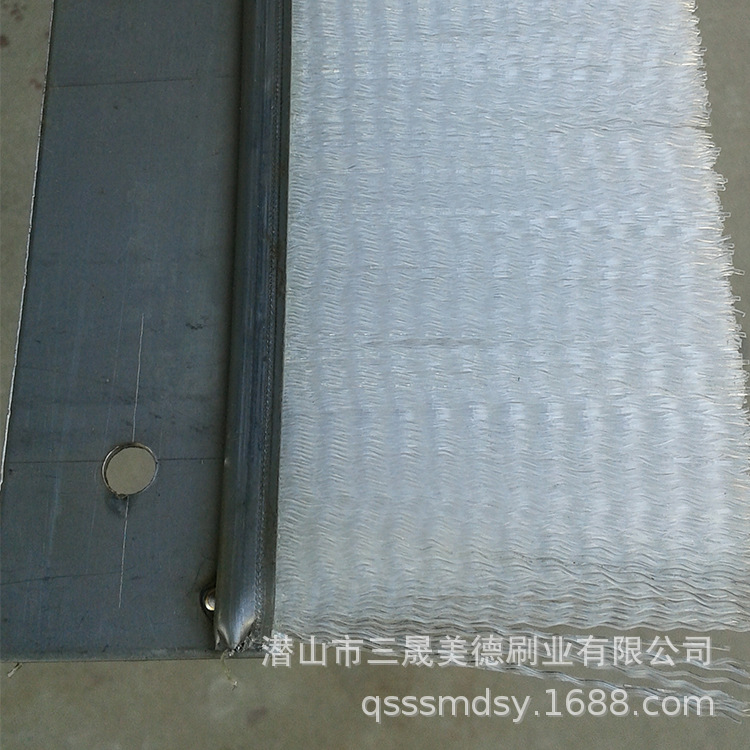 h型铝合金条刷工业毛刷门底缝密封毛刷条机床挡水毛刷条