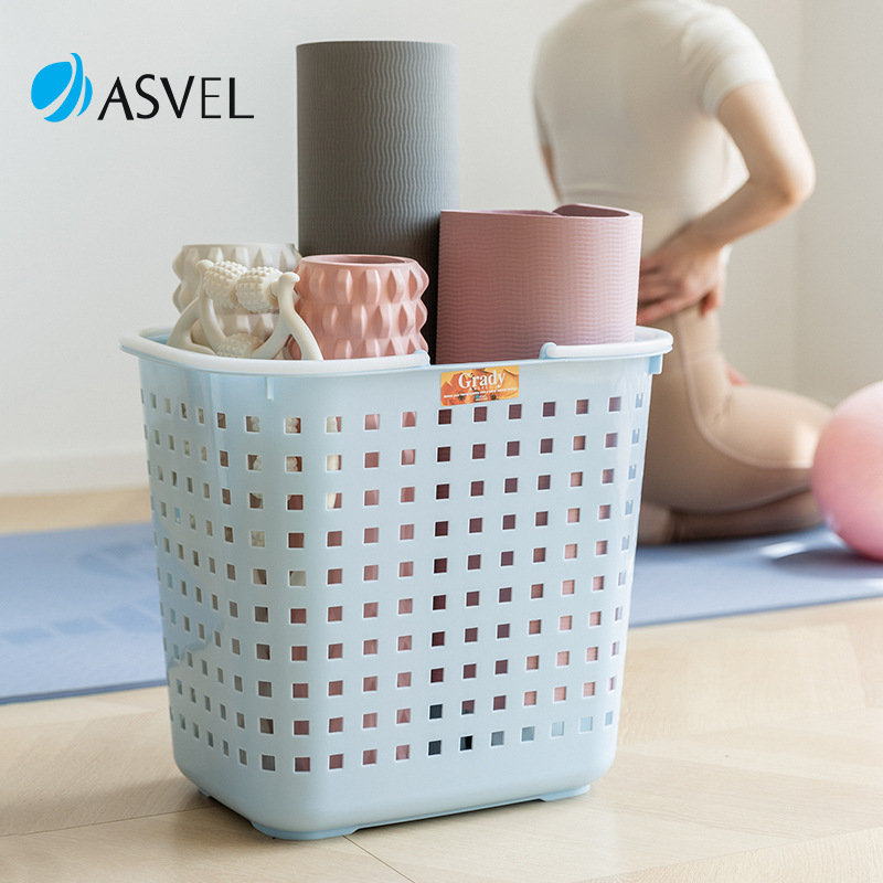 Japanese Imported ASVEL Dirty Clothes Basket Household Laundry Basket Plastic Dirty Clothes Storage Basket Storage Basket Dirty Clothes Basket