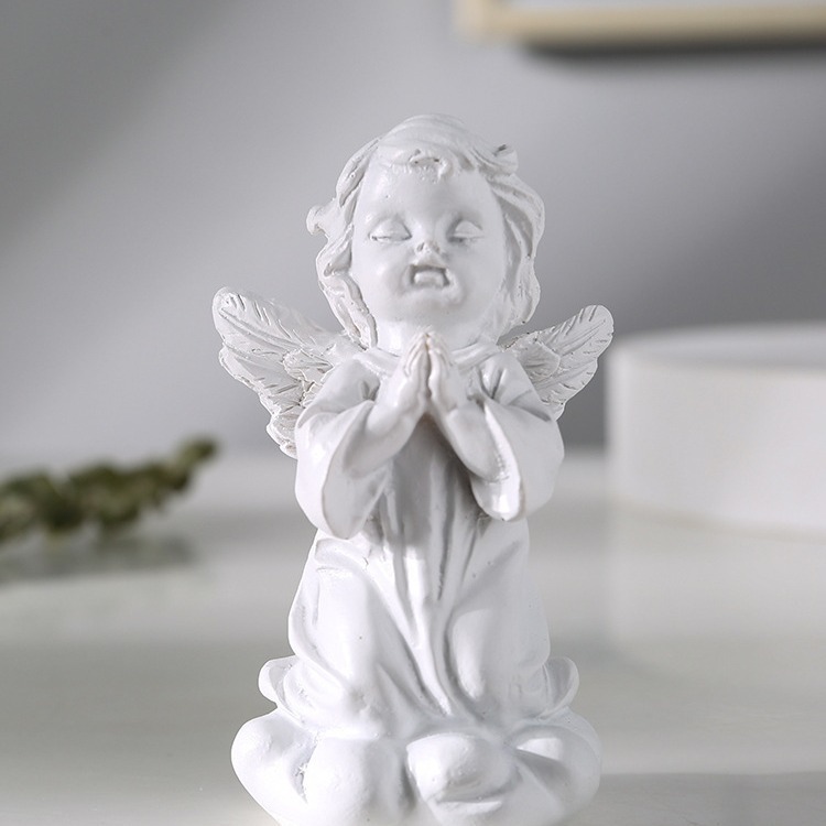 American girl angel statue resin decoration desktop mini decoration wedding supplies couple doll decoration 