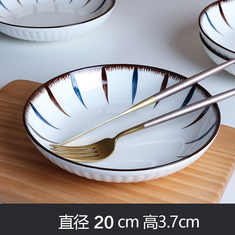 只装方盘家用陶瓷深盘 微波炉菜盘饭盘创意盘子新款网红批发|undefined