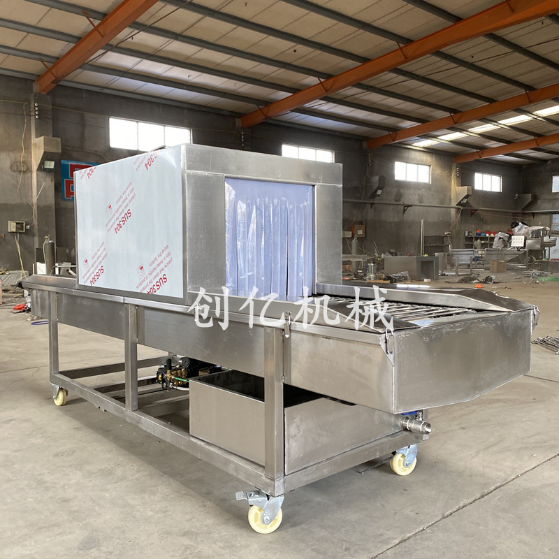 多角度喷雾式纸箱消毒机 周转箱喷雾消毒机 物流周转筐连续消毒机