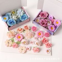 模造花材料バッグ造花diy手作り写真家装飾花結婚式花胸花飾りアクセサリー