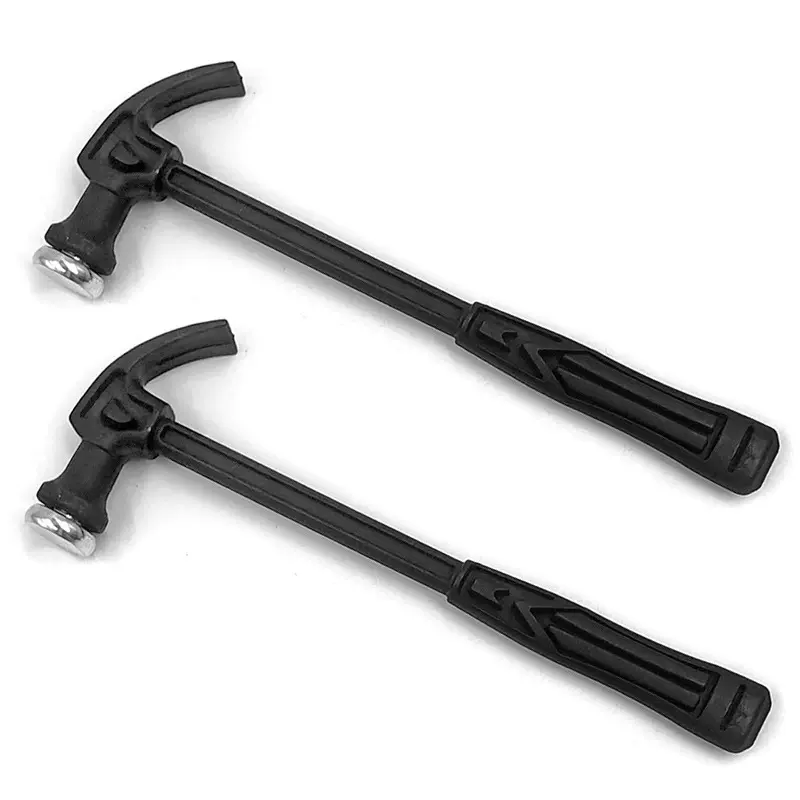 多功能羊角锤家用相框无痕钉安装锤防滑包塑柄黑色小锤子家居榔头