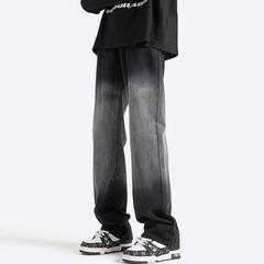 Men's Jeans 2025 Spring New Trend Brand American Style Straight Leg Pants Loose Matchable Casual Long Pants for Men