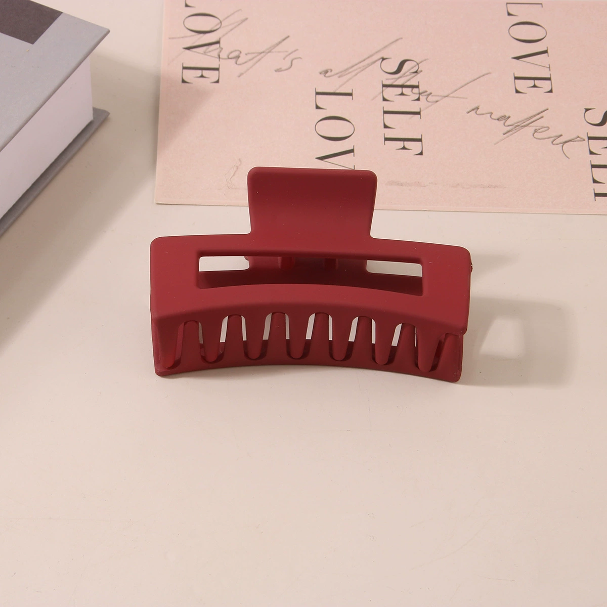 (Cross-border trading), rectangular matte crab pin, big shark, hairgrip, Amazon, simple and elegant design