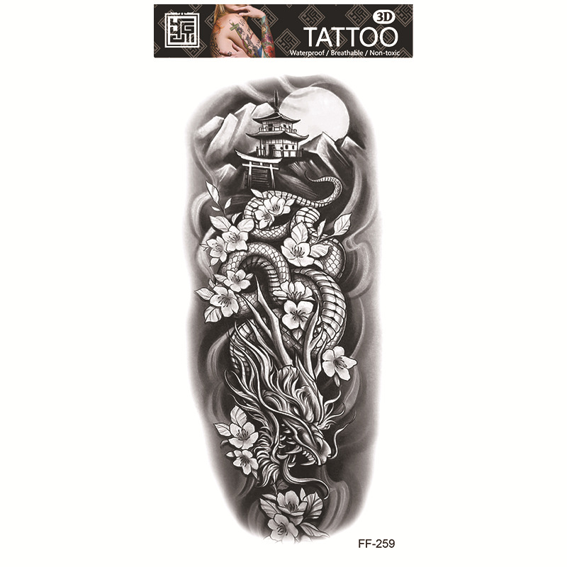 Tatuajes Temporales Impermeables de Papel de Transferencia al Agua para Cuerpo Entero image 65