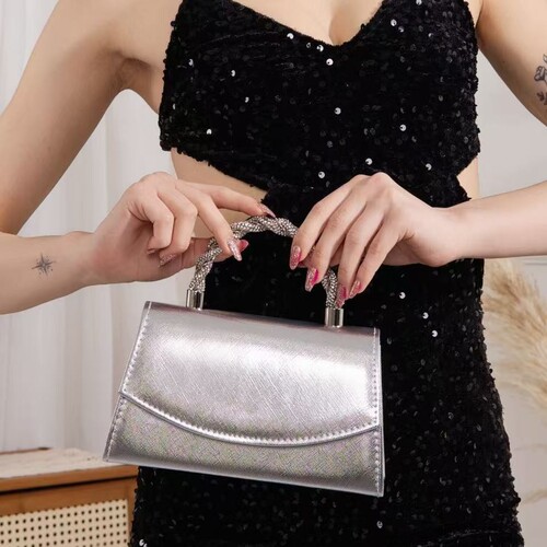 2025 Evening Banquet Diamond-embellished Handbag, Full Diamond Ball Gown Handbag, Evening Dress Bag, Formal Dress Bag