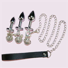 火乐成人女用另类乳夹玩具性感情趣肛塞用具激情套装牵引绳链子肛