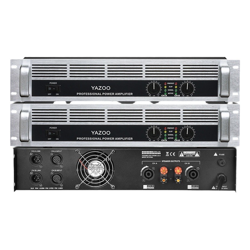 Amplificador de Potencia Profesional para Escenarios de 200w 300w 400w, Amplificador Digital de Alta Potencia para Escenarios Delanteros y Traseros para Actuaciones al Aire Libre