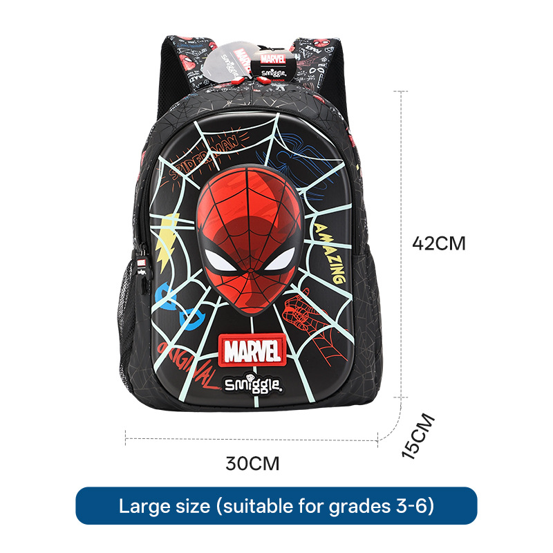 Australia Smiggle máscara Spider-Man bolsas escolares niños grandes cool bolsas escolares de gran capacidad libros