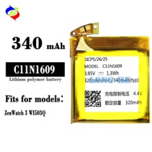 适用于华硕3 W1503Q手表电池C11N1609内置耐用充电板工厂批发外贸