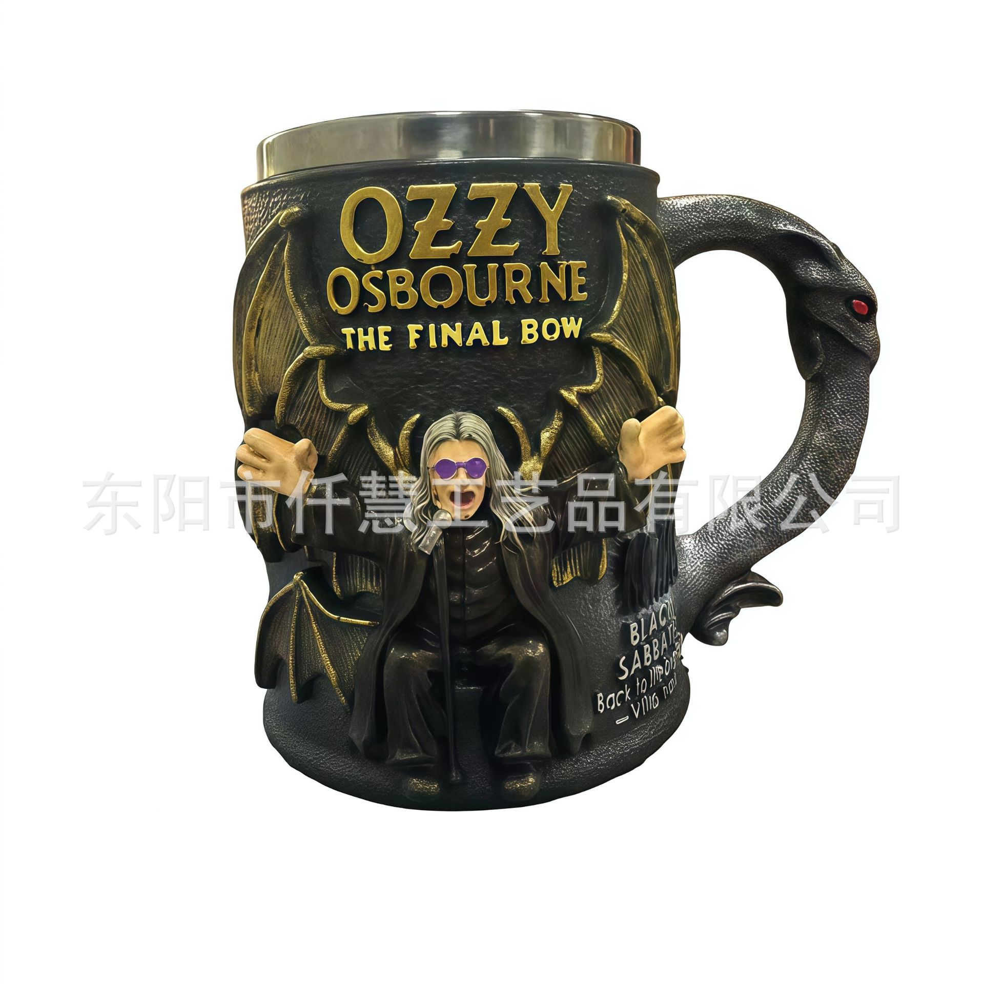 2025 explosión transfronteriza Halloween esqueleto hombre murciélago taza fábrica de resina diaria artesanía mayorista