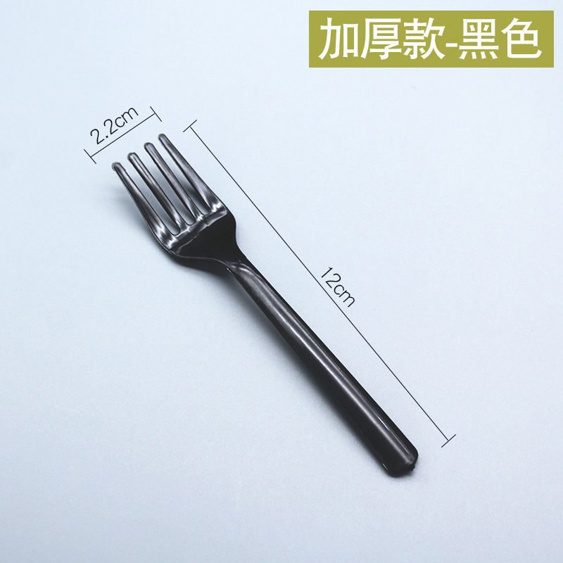 Tenedor desechable pequeño tenedor de plástico transparente postre horquilla de fruta horquilla de comida occidental cuchillo tenedor de cucharas desechable fábrica al por mayor