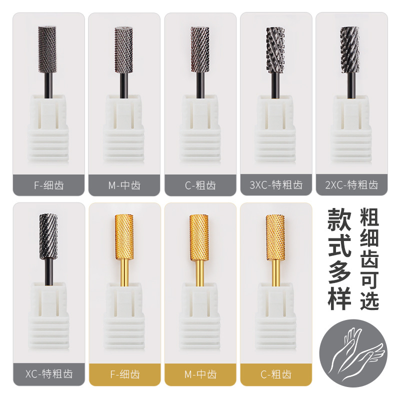 Explosión transfronteriza de alta calidad de acero tungsteno cabeza de molienda pequeña forma de cabeza plana cilíndrica de desmontación rápida no escaldado cabeza de molienda