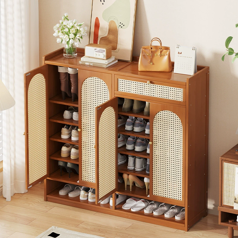 Новый популярный бытовой шкаф для обуви, дверной встроенный шкаф, пылезащитная полка для обуви, большая вместимость, простая полка для обуви, многослойный входной шкаф