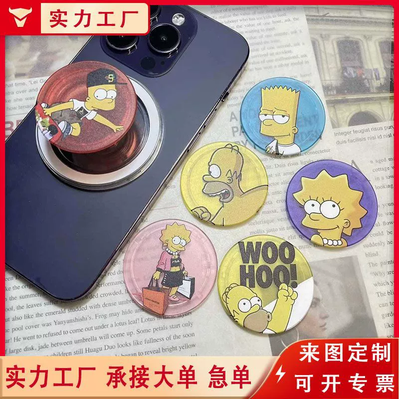 Заводская индивидуальная подставка для телефона с воздушной подушкой, ленивая настольная подставка для кровати, мультяшная анимация, милый акриловый клей, индивидуальный заказ