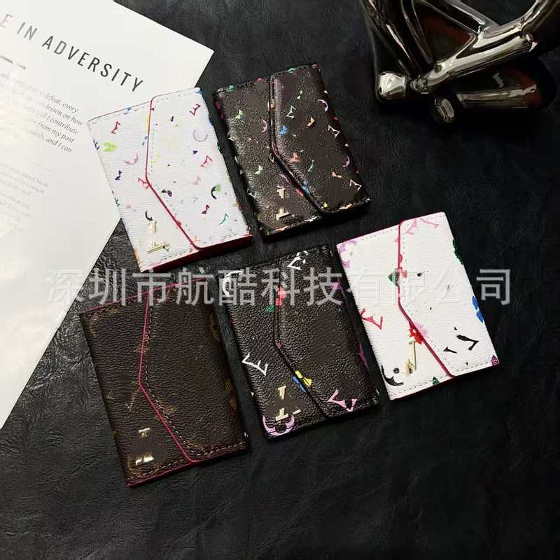 2025外贸新品白三彩系列欧美奢华皮质零钱包收纳包银行卡套卡夹|undefined
