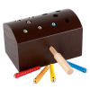 Amusing wooden magnetic table interactive toy for hand-eye coordination, early education, family style