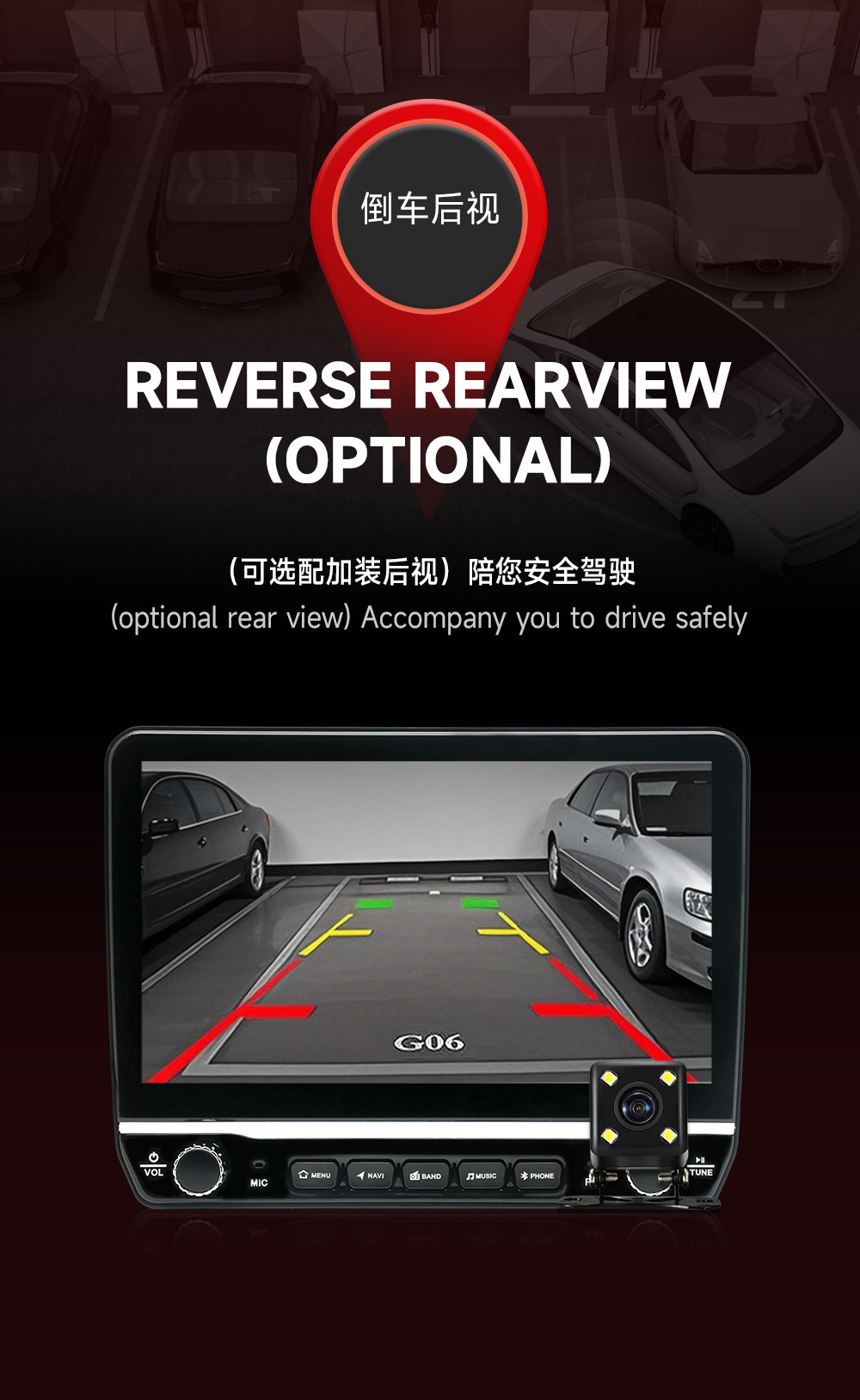 Overseas version 10.1 inch universal machine Android smart car central control large screen navigator MP5 player all-in-one machine