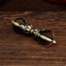 五股金刚橛降魔金刚杵法器金刚杵摆件藏式黄铜复古工艺品跨境热销