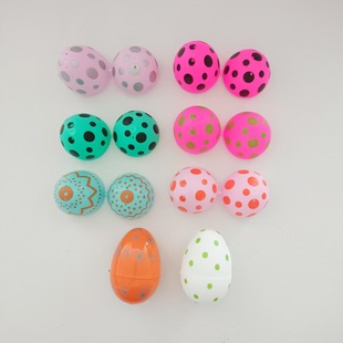Easter Creative Painted Eggs Plastic Open Easter Eggs Holiday Party Decoration Eggs Kidsren's Gashapon Set Toys