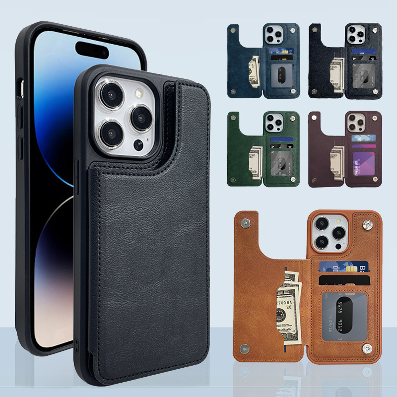 Mobile Phone Case Leather Card Holder Iphone13 Suitable for Apple 16 Mobile Phone Flip Protective Cover Magnetic Anti-Fall Mobile Phone Case Leather Card Holder Iphone13 Suitable for Apple 16 Mobile Phone Flip Protective Cover Magnetic Anti-Fall
