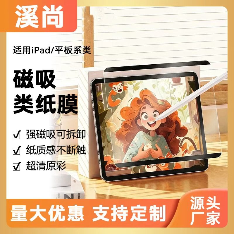Suitable for the New 2026 iPad 12 Magnetic Paper-Like Film, iPad 11Th Generation Anti-Fingerprint 13inch 11inch Matte Wholesale