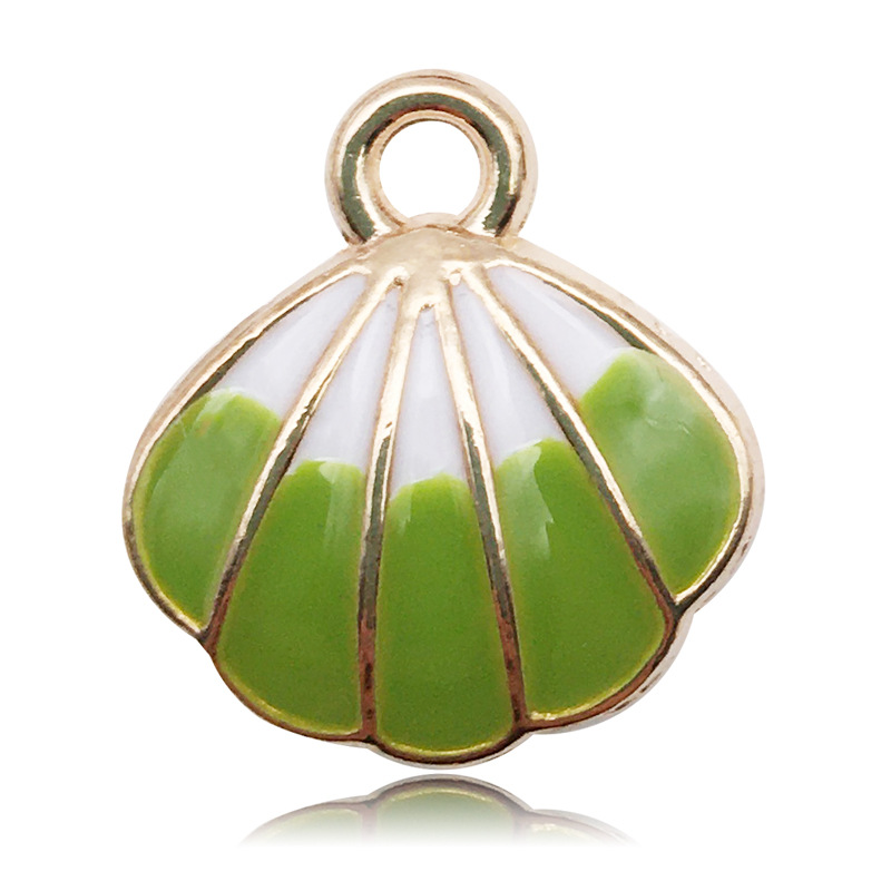 3g Weight Pendant Jewelry Making Type DIY Jewelry Accessories Classification 1 Piece Quantity Alloy Material Shell Pattern Enamel, Plating Design Cartoon Style Style 1 Piece Alloy Shell Pendant 9