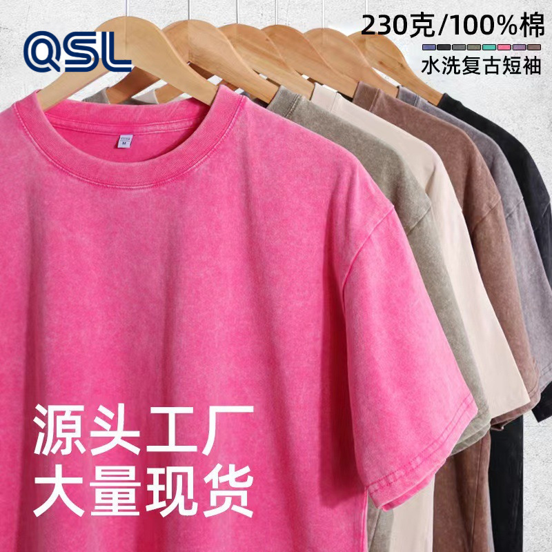 2026 camiseta de nieve frita de manga corta de algodón hombre verano nueva moda simple versátil media manga ropa de moda al por mayor